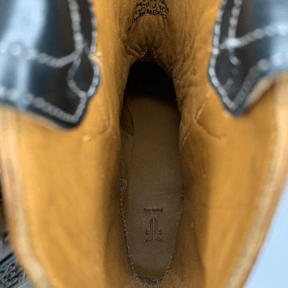 Frye Tulsa Stud Short Boot Size 7 Brown Black Studded Western Cowboy Ankle Boot - Picture 10 of 11